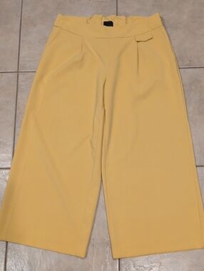 ERIC Yellow Wide Leg Dress Pants Size 14